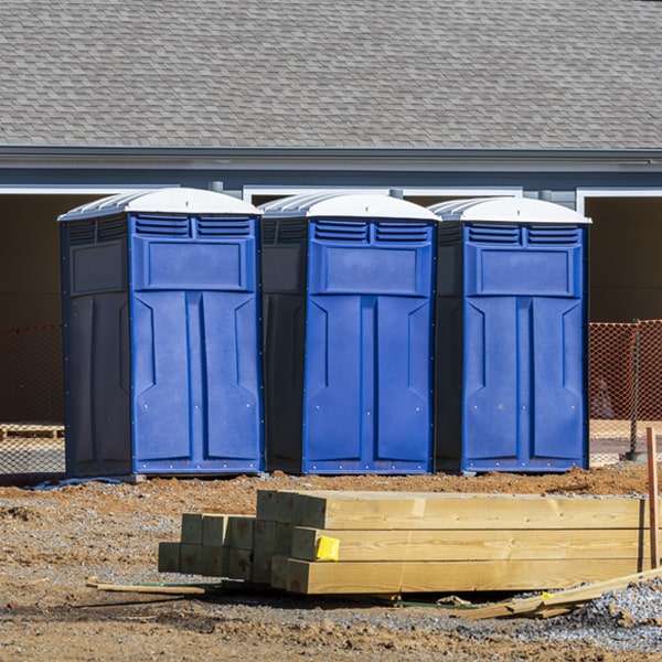 is there a specific order in which to place multiple porta potties in Knollwood TX